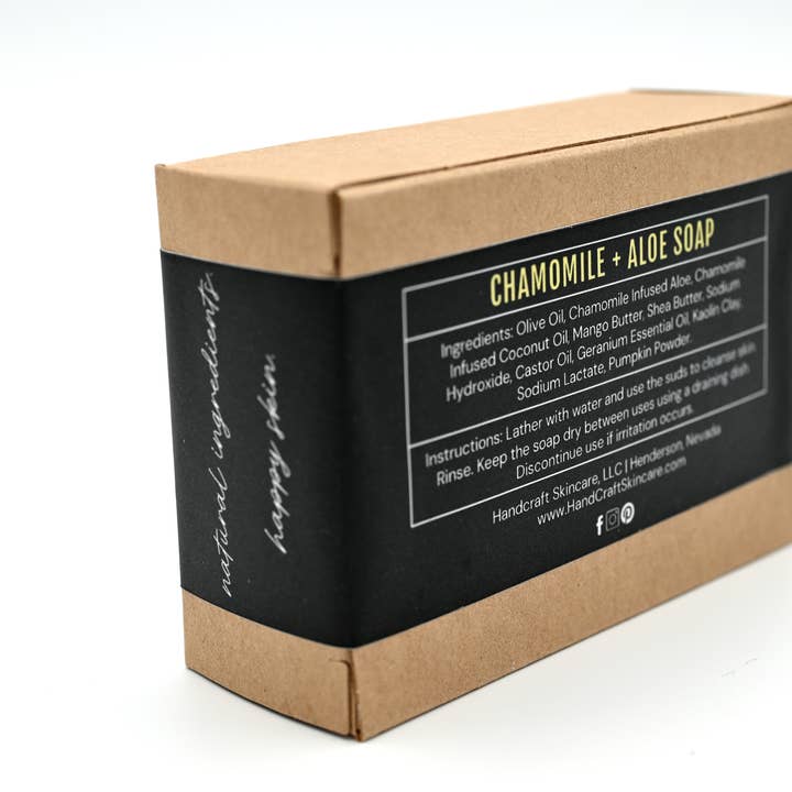 HandCraft Skincare - Wholesale Bar Soap - Chamomile + Aloe Soap2