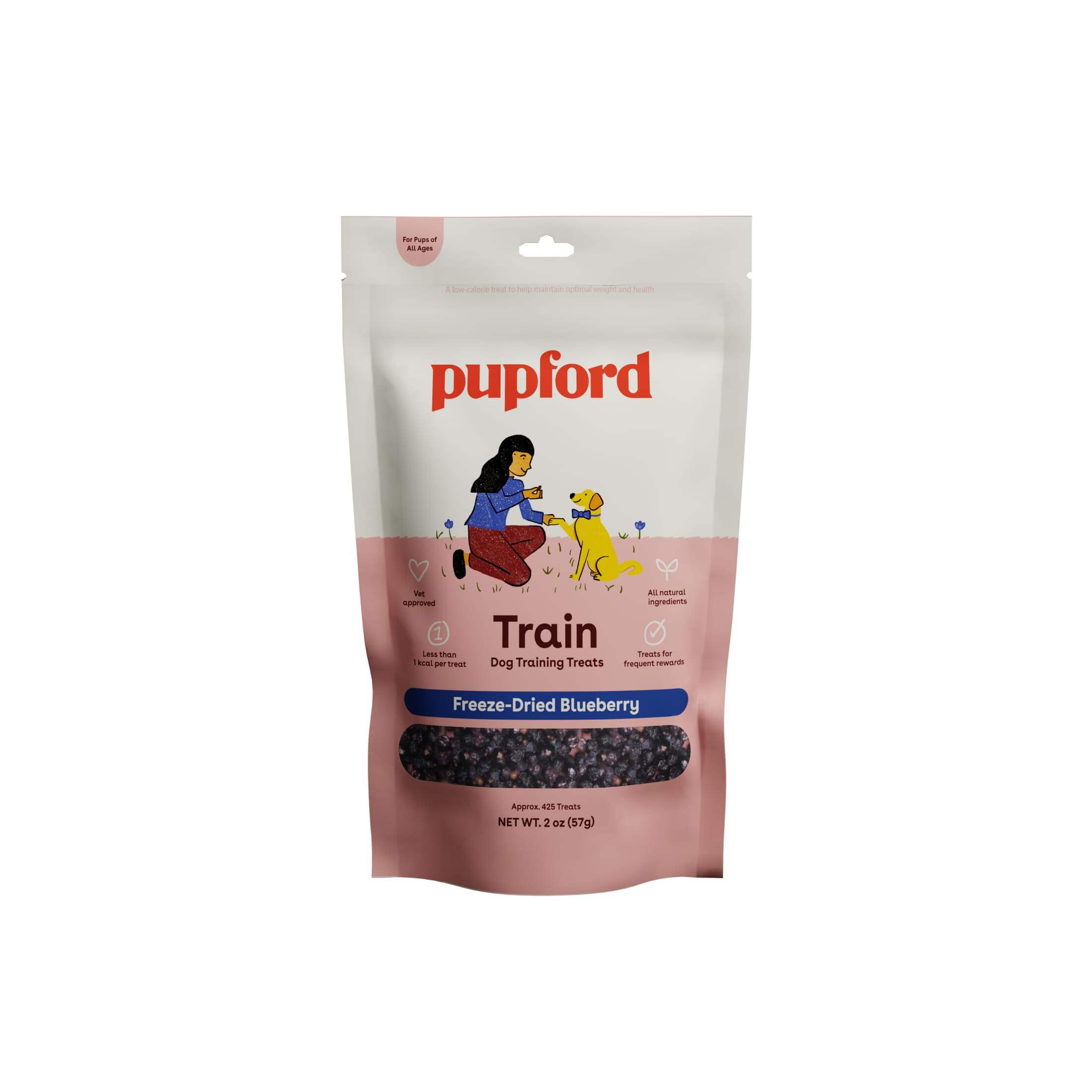 Pupford - Wholesale Pet Treats - Dog - Freeze Dried Blueberry Traning Treats 2oz