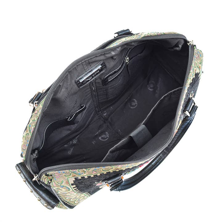 Mellow World - Wholesale Tote Bag - Women's - Flower Shop Vintage Tapestry Rolling Tote11