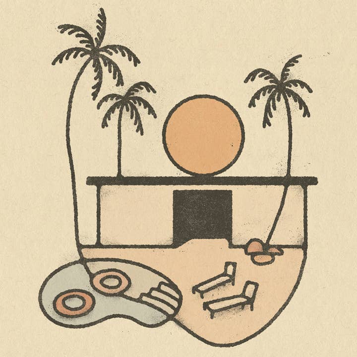 Amber Morgan - Wholesale Art Print - Pool Days 8x10 Art Print0