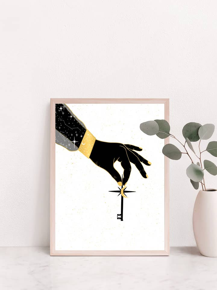 Stampa giclée Hekate Regina della Notte per la vendita all'ingrosso da parte di Sheena lange Illustrations