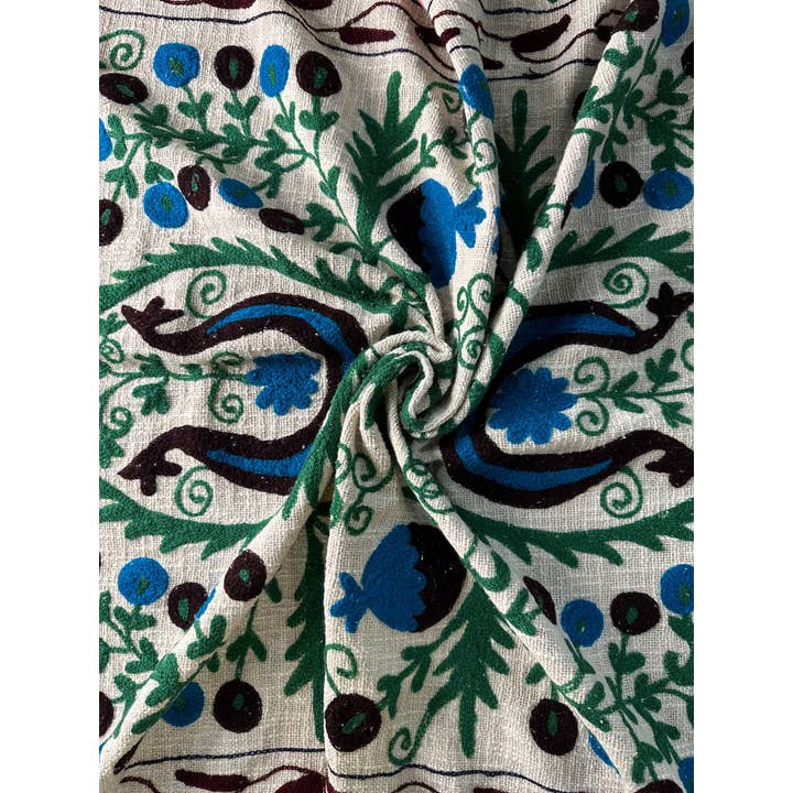 The Eastern Loom - Wholesale Throw Blanket - Suzani Throw, Hand Embroidery Bedspread, Cotton Wall hanging5