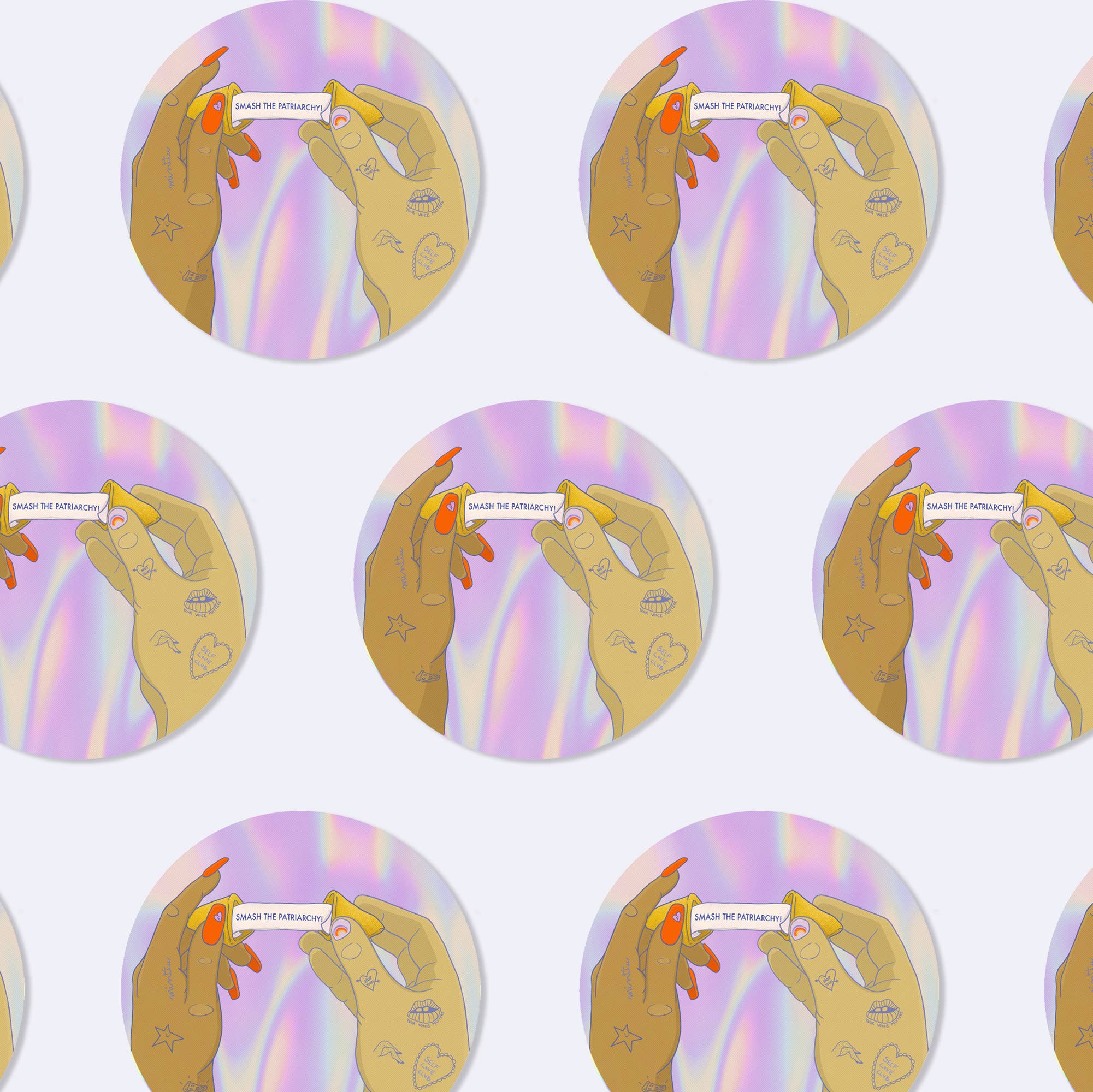 minttu illustrations - Wholesale Sticker - Sticker "Feminist Fortune Cookie"1