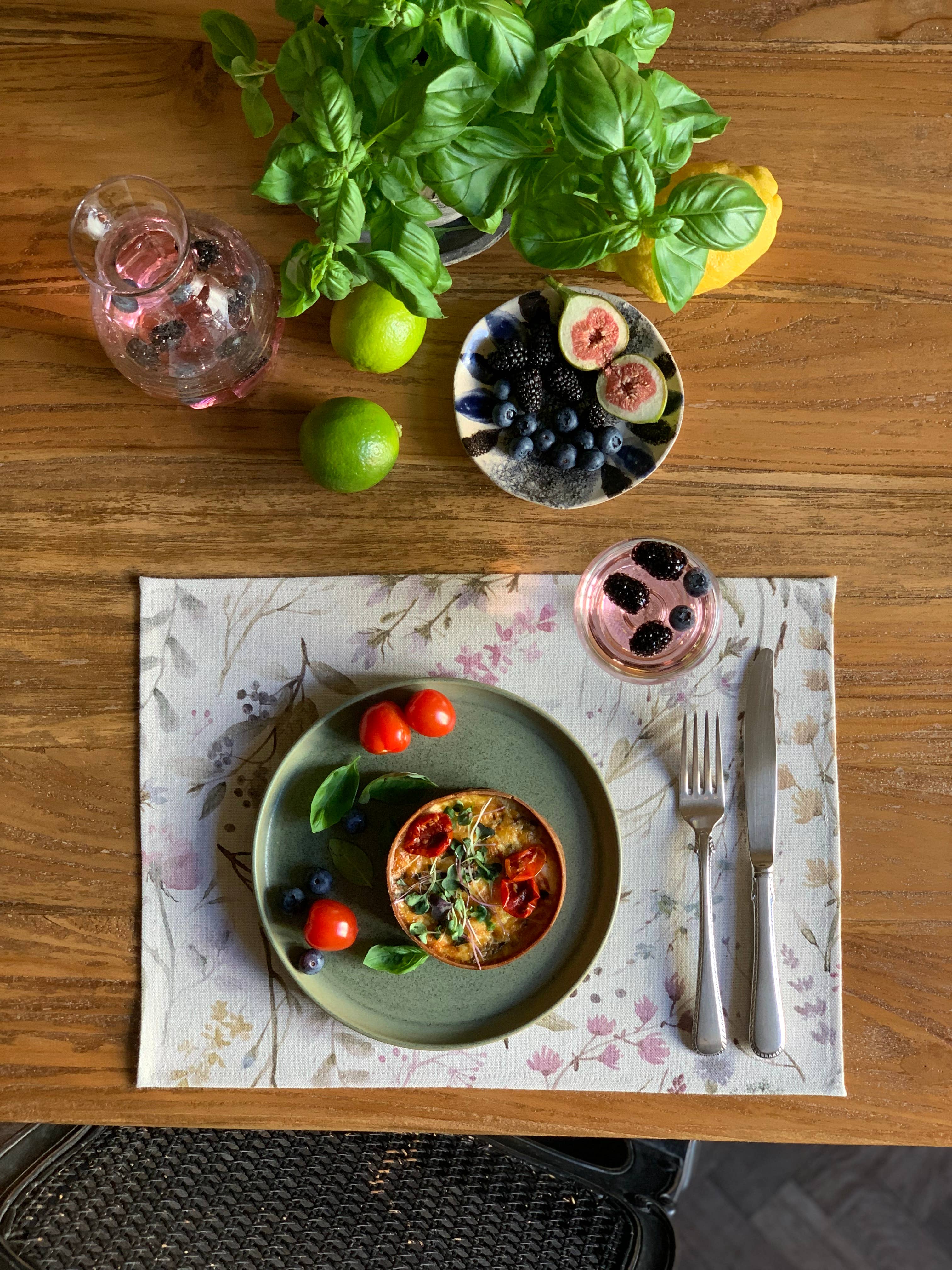 Hortensias Home - Wholesale Placemat - Placemat 30x 43cm, Linen-Cotton Mix, Printed | Aitanaa1