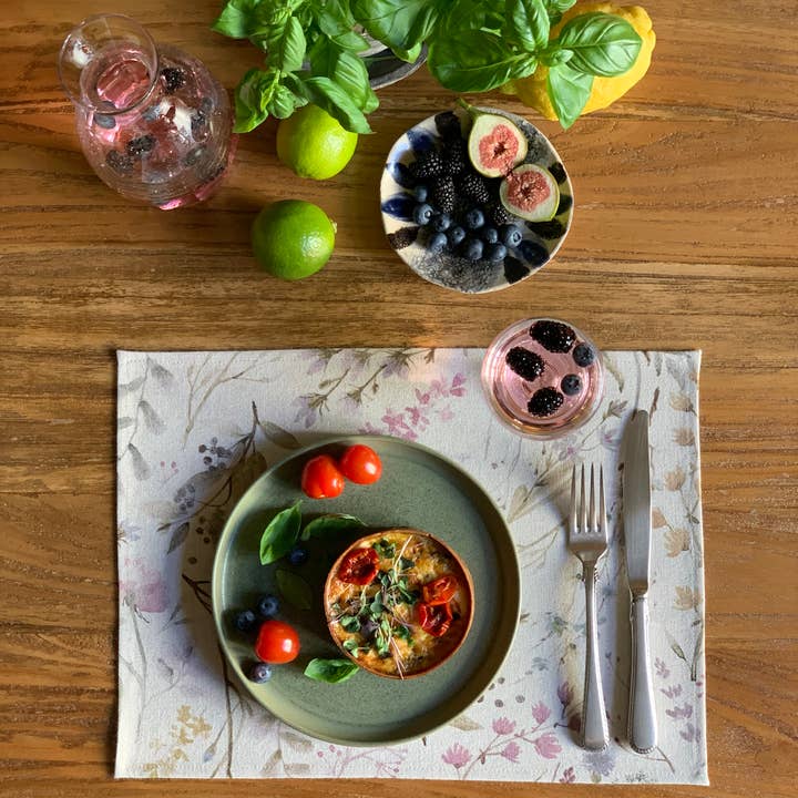 Hortensias Home - Wholesale Placemat - Placemat 30x 43cm, Linen-Cotton Mix, Printed | Aitanaa1