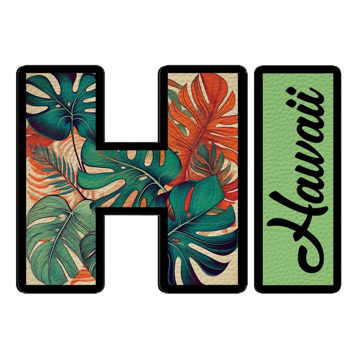 Faux Leather State Sticker #12 for wholesale by Stick‘emUp 4Lyfe