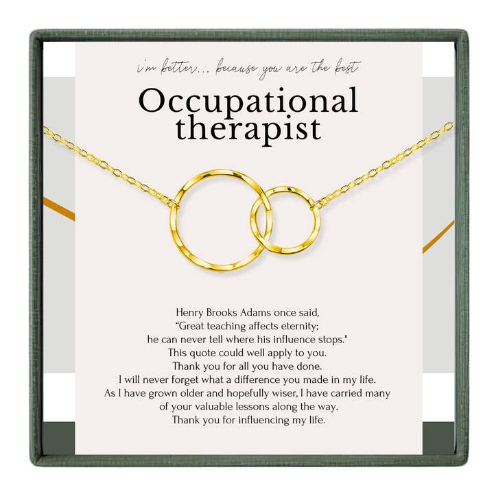 hope love shine - Wholesale Pendant/Charm Necklace - Thank You Gift for Occupational Therapist - Gold or Silver