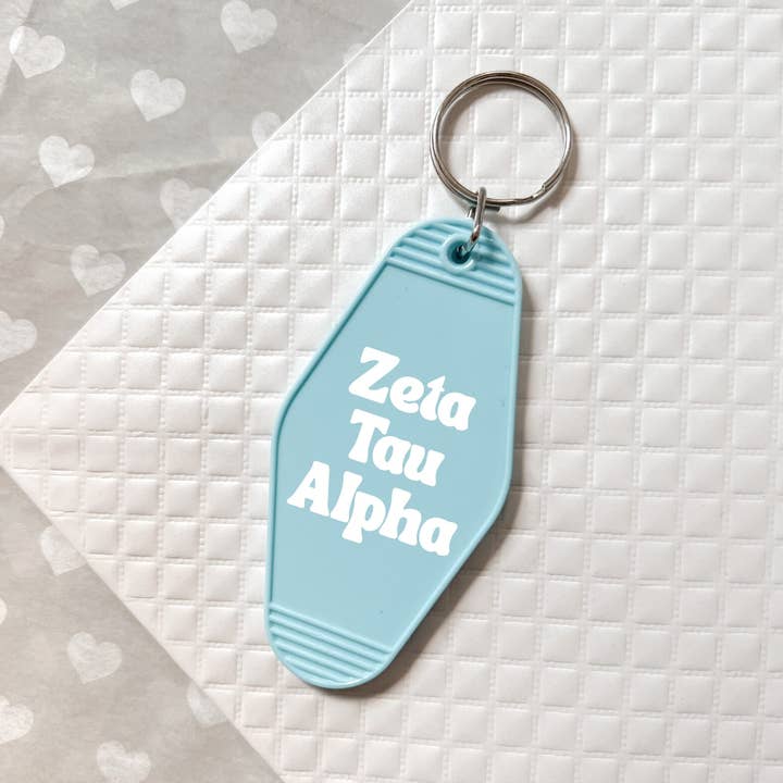 Porta-chaves Zeta Tau Alpha Sorority por atacado de Golden Sol Collective