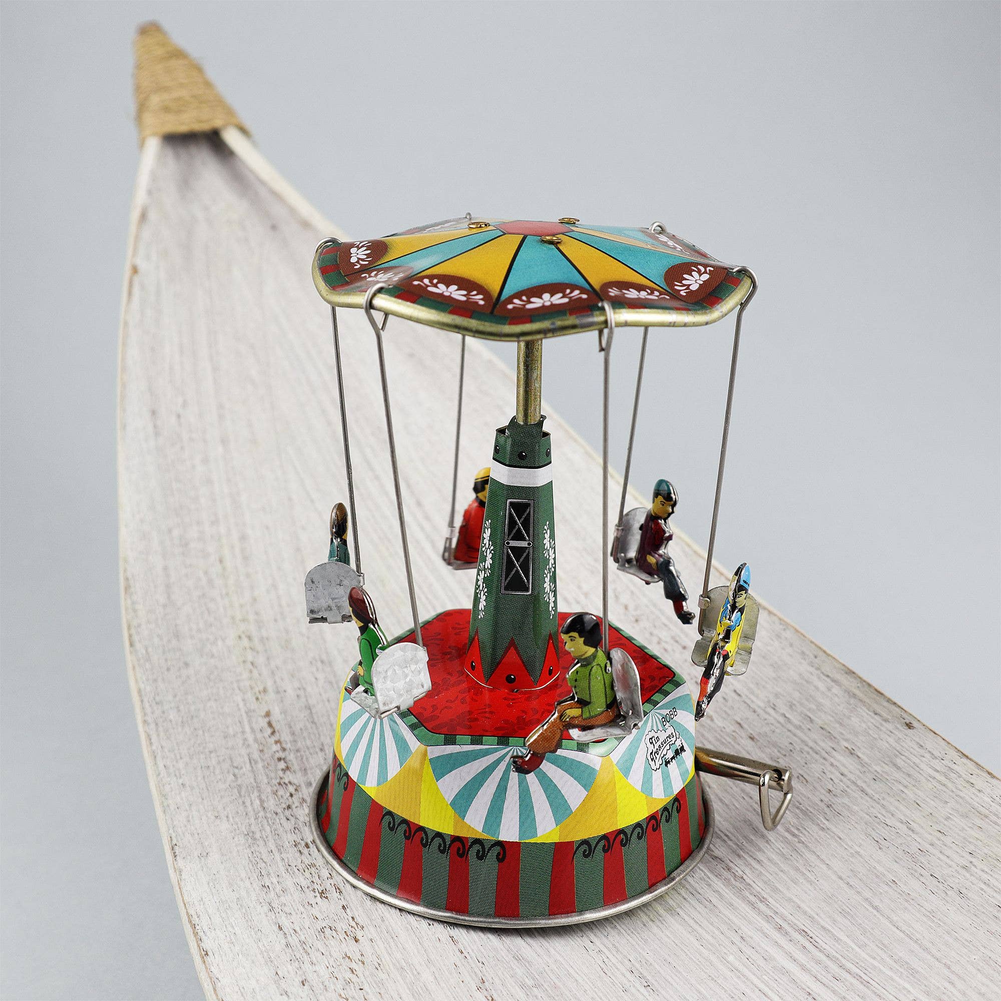 Tribal Trade GmbH - Wholesale Decorative Figurine - Tin toy carousel music 01 Amelie music box musical9