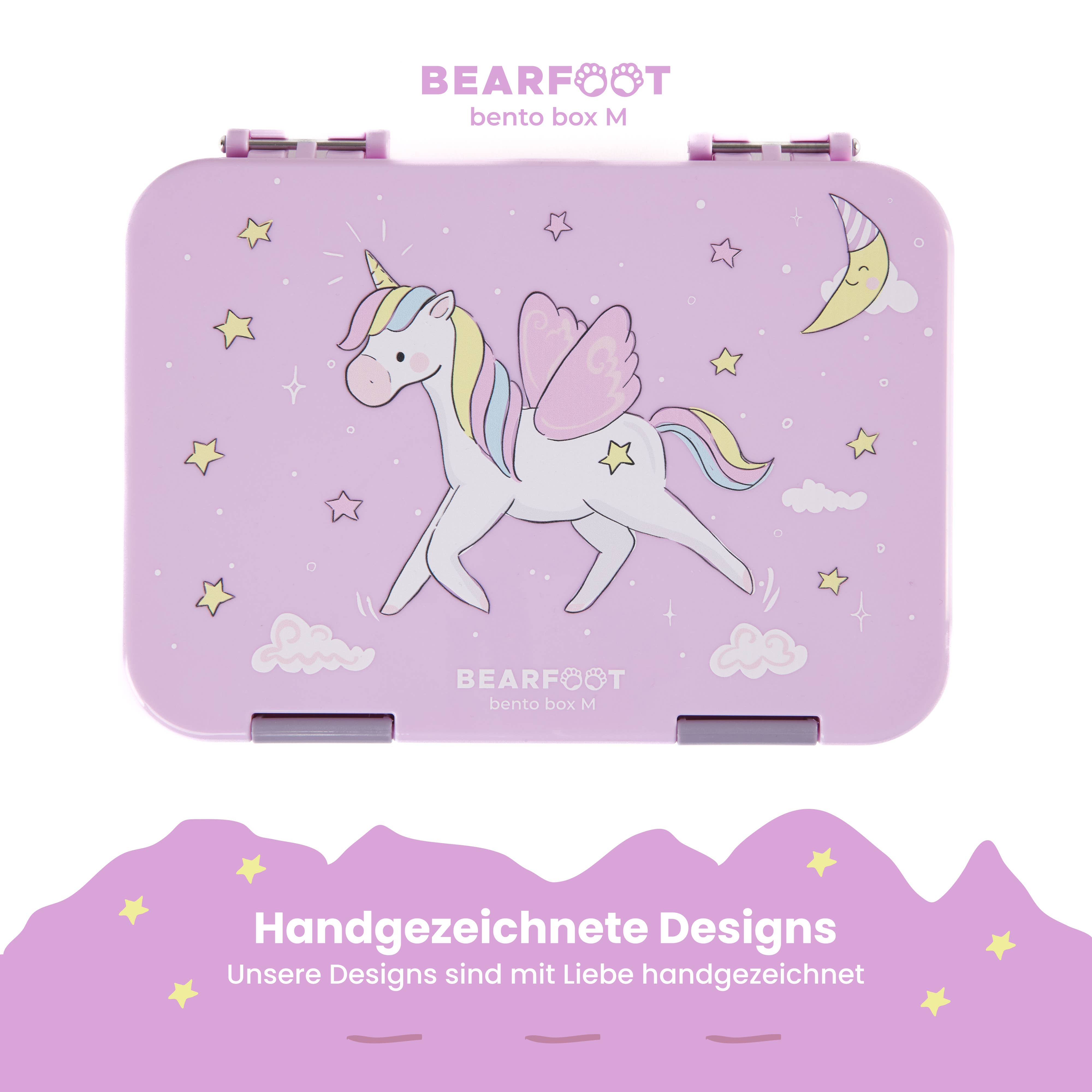 BEARFOOT - Wholesale Lunch Bag/Box - Kids - Children's lunch box with compartments, lunch box, bento box - unicorn6