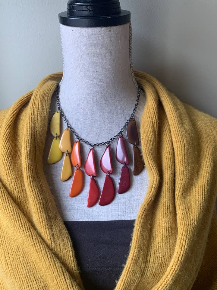 Ombre Vertical Necklace for wholesale by Veronica Riley Martens