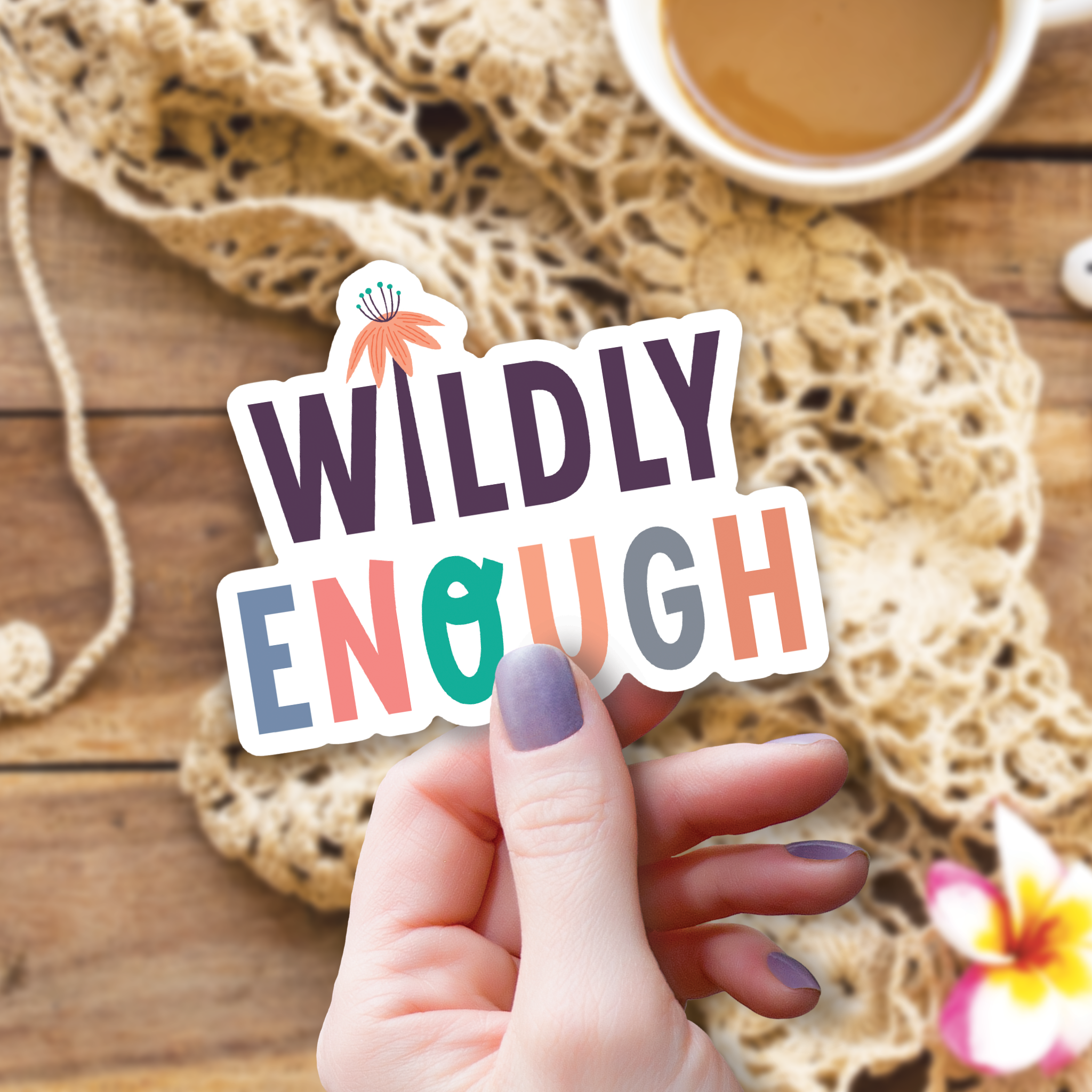 Kingdom of Threads - Vente Autocollant - Autocollant Wildly Enough, 7,6 cm2