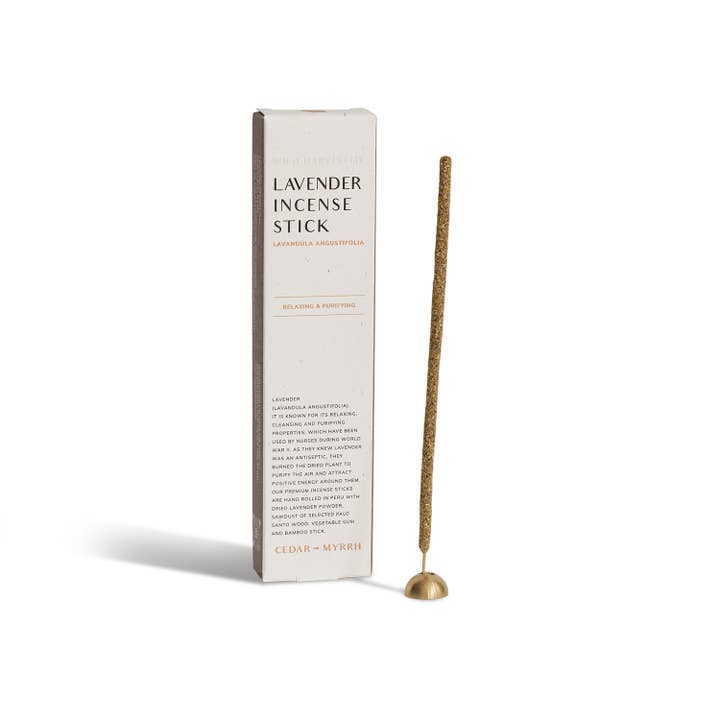 Cedar and Myrrh - Wholesale Incense - Lavender Hand Rolled Incense Stick