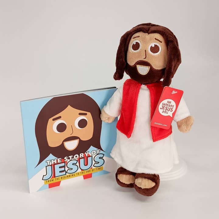 Jesusdoll.com - Wholesale Stuffed/Plush Toy - Kids & Baby - Jesus Doll & Book Bundle - Plush Doll + Story of Jesus Book