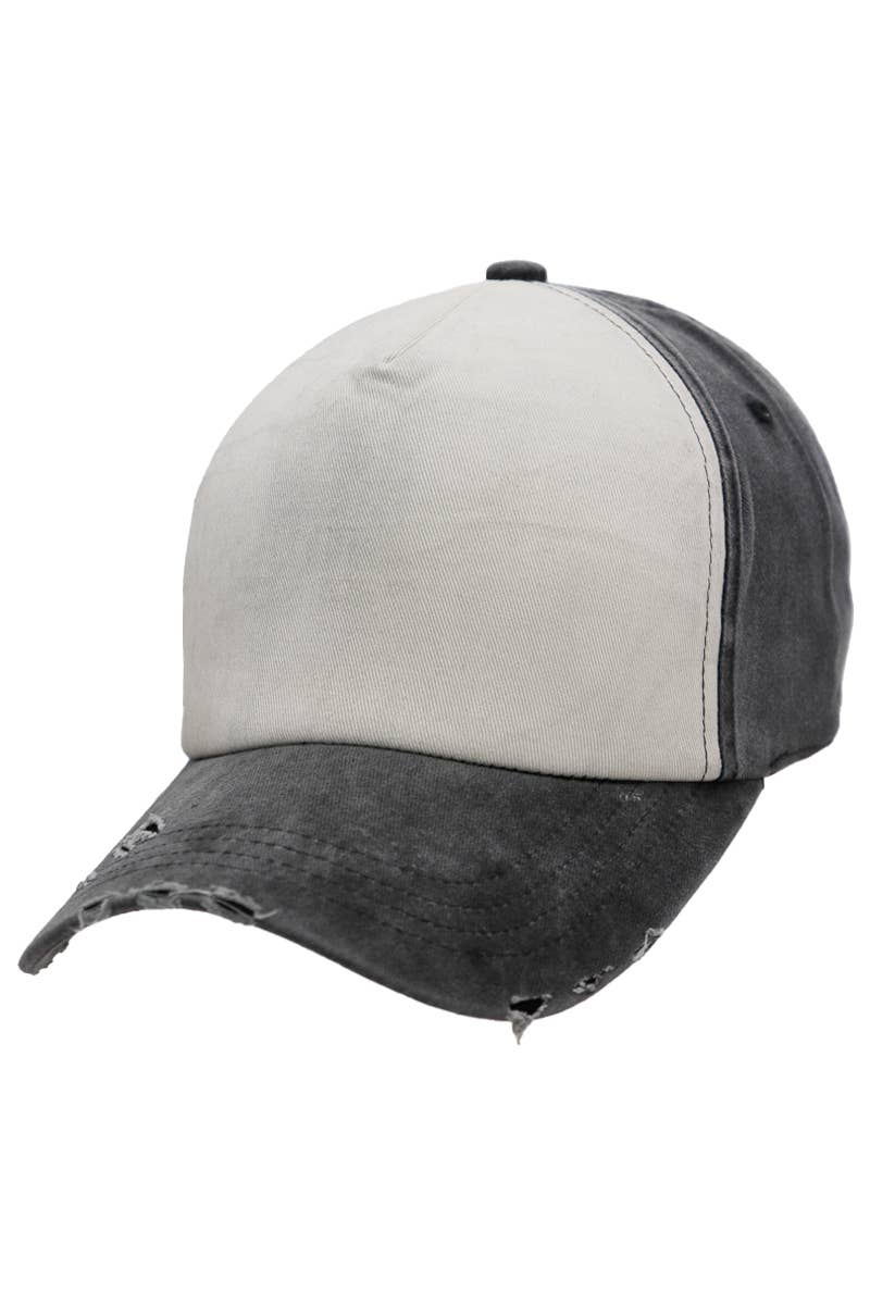 Cap Zone - Wholesale Baseball Cap - Unisex - Distressed Dirty Wash Five Panel Baseball Cap5