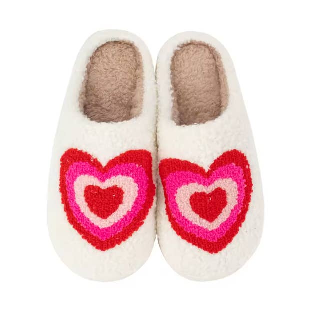 Pantofole Cuore Rosa e Rosso - Perfette per San Valentino! per la vendita all'ingrosso da parte di Malibu Sugar