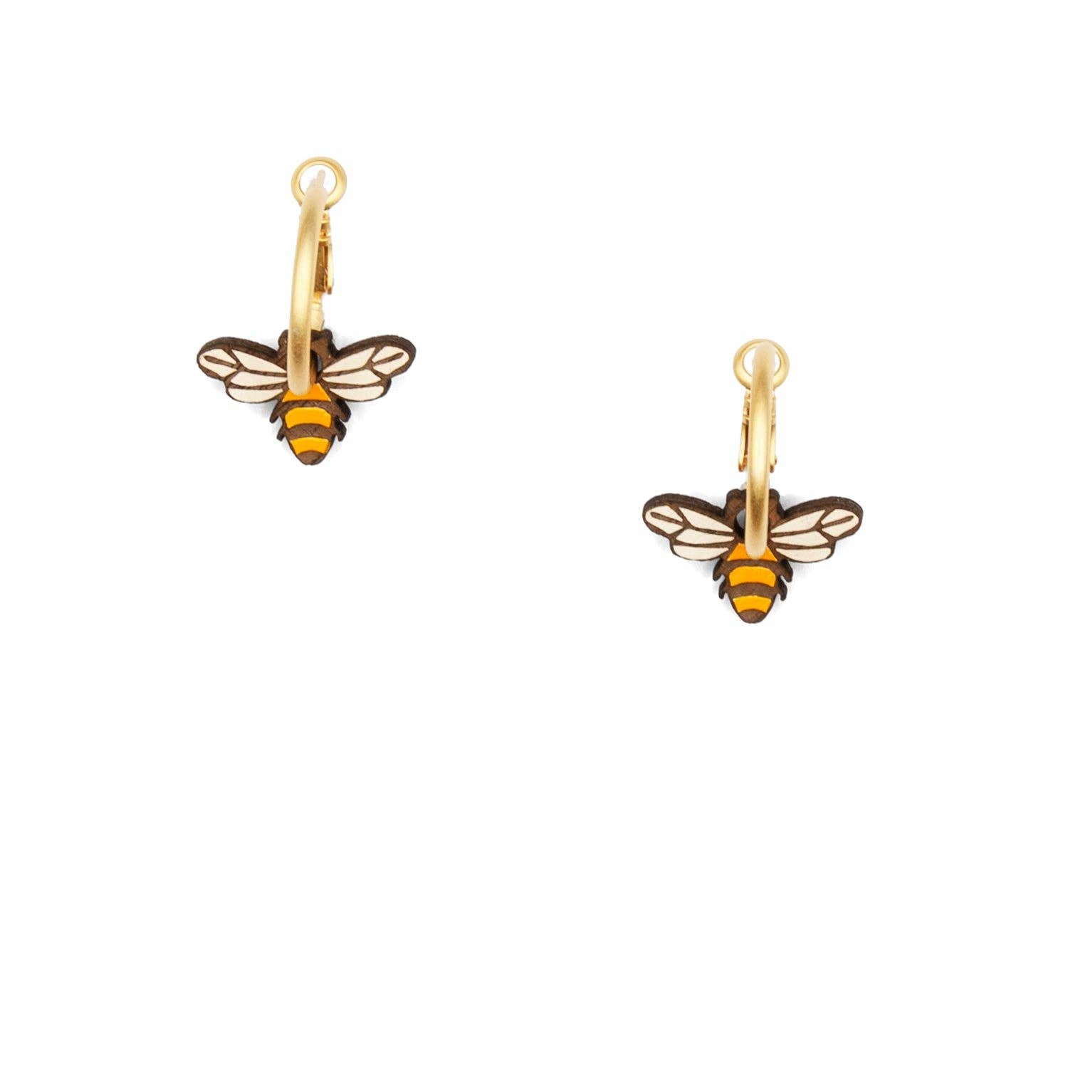 Materia Rica - Wholesale Huggie Earrings - Little Bee2