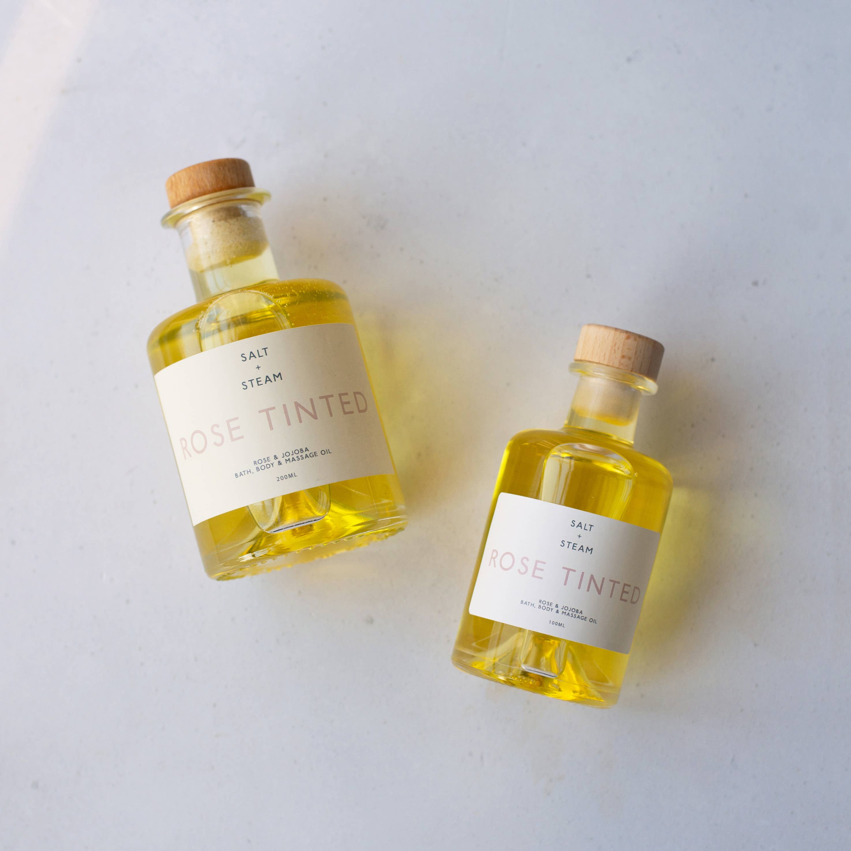 Salt + Steam – wholesale Bath/body oil – Rose Tinted - Rose Bath & Body Oil 100ml & 200ml1