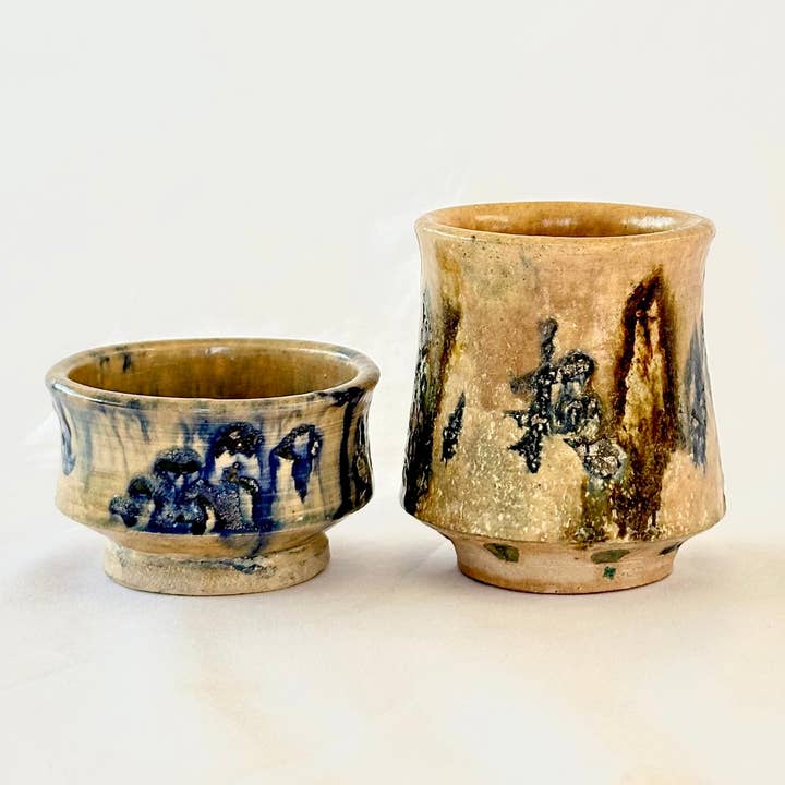 Moodbeli - Wholesale Coffee Mug - Handmade Ceramic Bellbottom Blue Mug