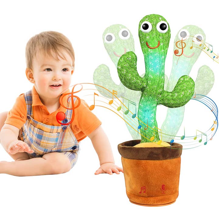 Infinite Basics - Wholesale Musical Toy - Kids & Baby - Dancing Cactus Mimicking Toy, USB Rechargeable, 120 Songs9
