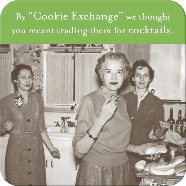 Cookie Exchange Holiday Coaster for wholesale by Shannon Martin Design