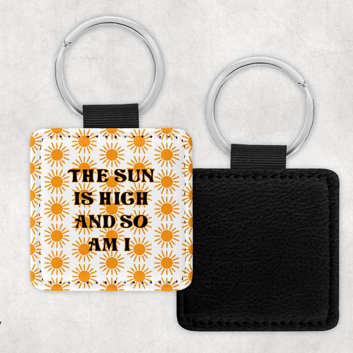 Sun is High Keychain for wholesale by Feisty Design Company