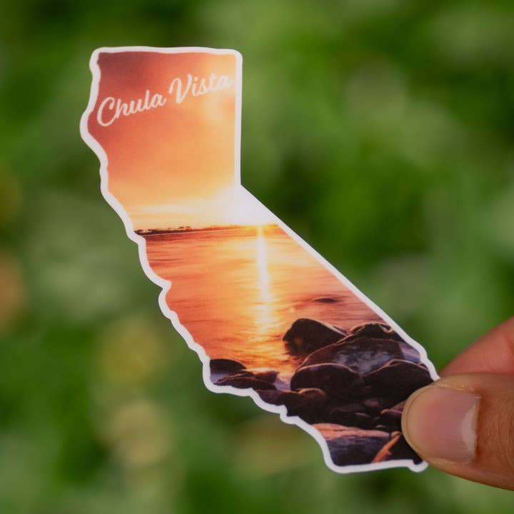 Chula Vista, CA Sticker for wholesale by Little Comfy Goods