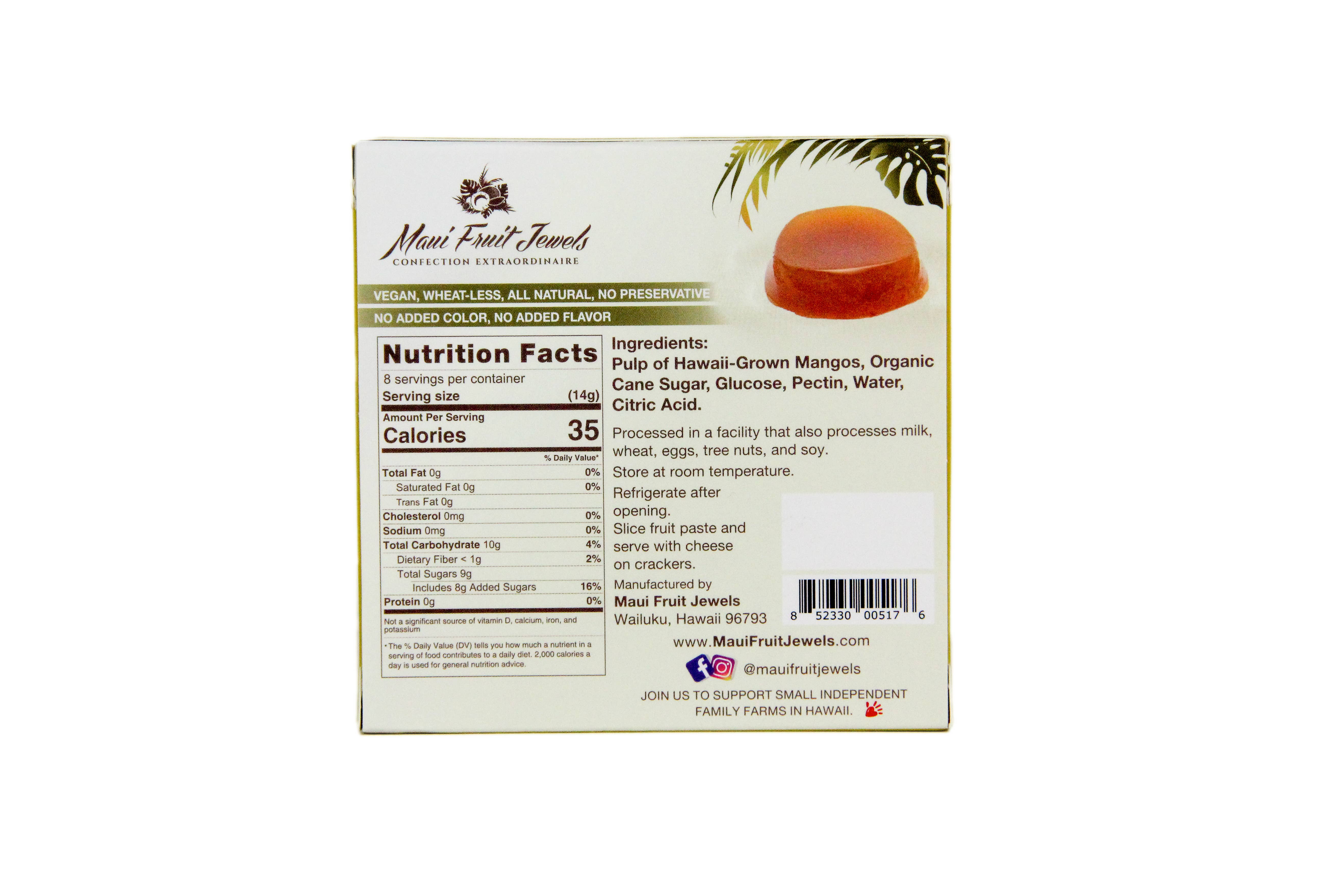 Maui Fruit Jewels - Wholesale Jam/Jelly - Mango Fruit Paste2