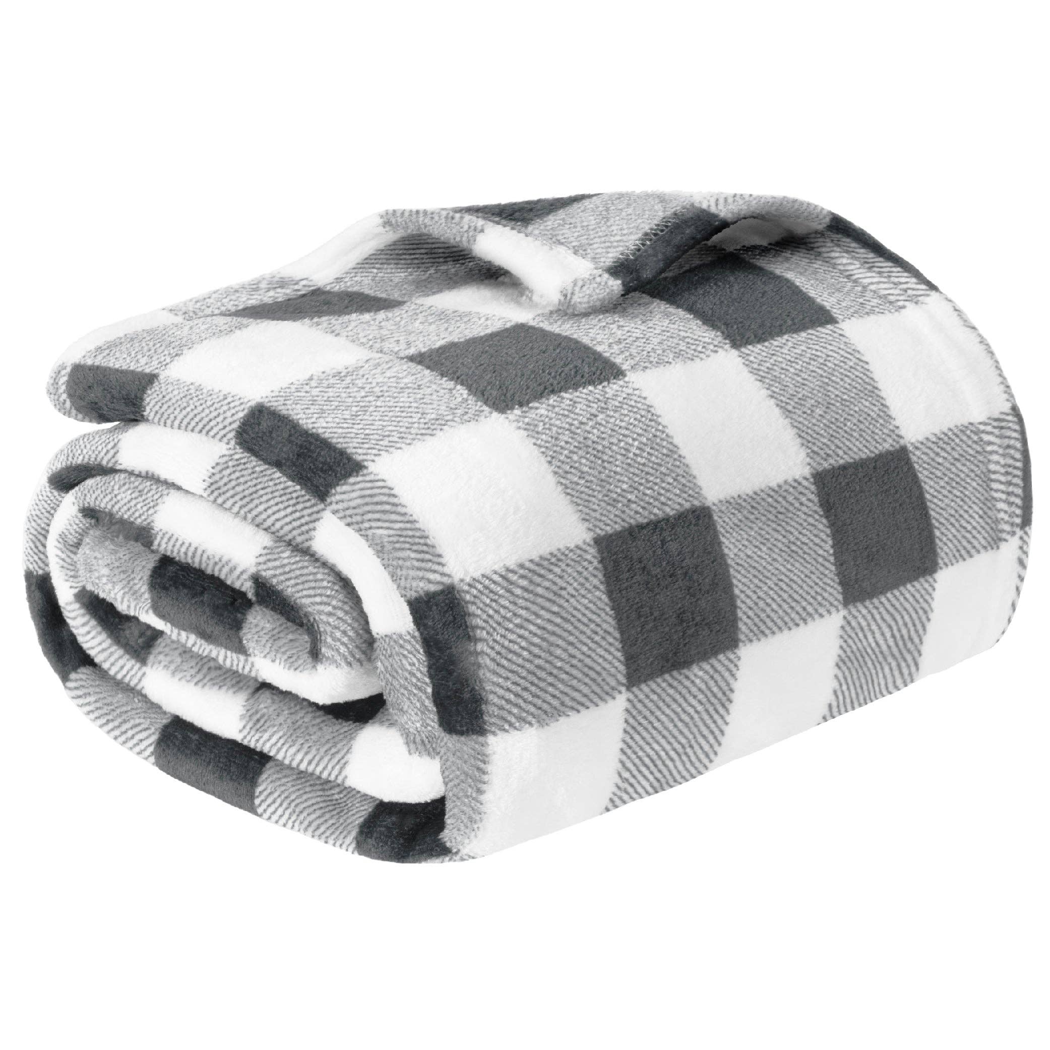 Pavilia – Engroshandel Tæppe – Rutemønstret fleeceplaid i microfiber5