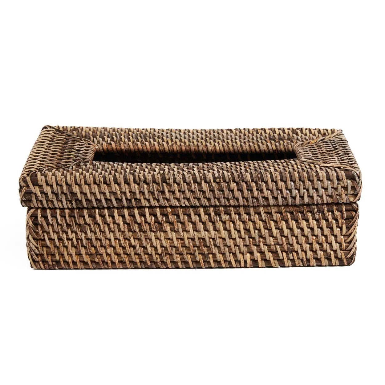 Bazar Bizar Living - Vendita all'ingrosso Scatola portafazzoletti - The Rattan Classic - Scatola per fazzoletti, colore: marrone naturale4