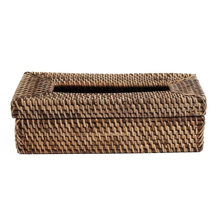 Bazar Bizar Living - Wholesale Tissue Box - The Rattan Classic Tissue Box - Natural Brown4