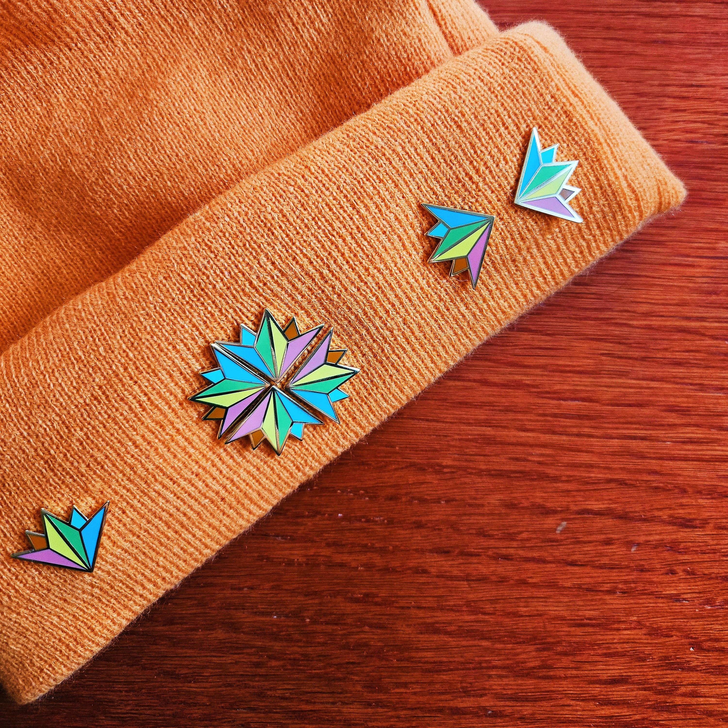 misomomo - Vente Épinglettes/boutons - Épingles de col arc-en-ciel5