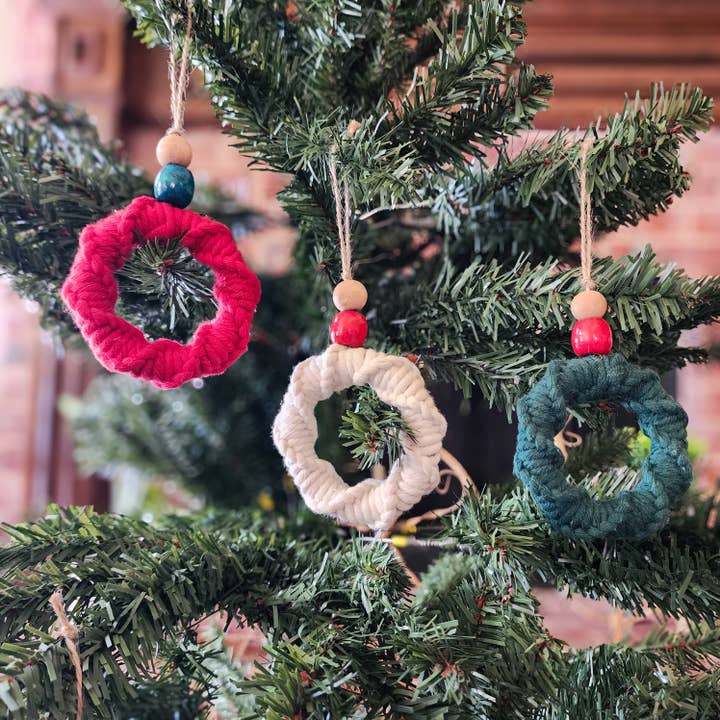 Handmade By Uruba - Vendita all'ingrosso Decorazione - Ciondolo per albero di Natale | Decorazioni natalizie Boho | Ornamenti per alberi8