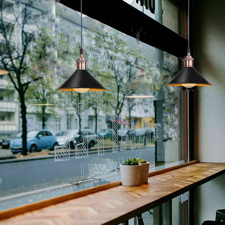 Ledsone – wholesale Chandelier/hanging light – Modern Vintage Black Pendant Lamp Vintage Industrial Metal C5