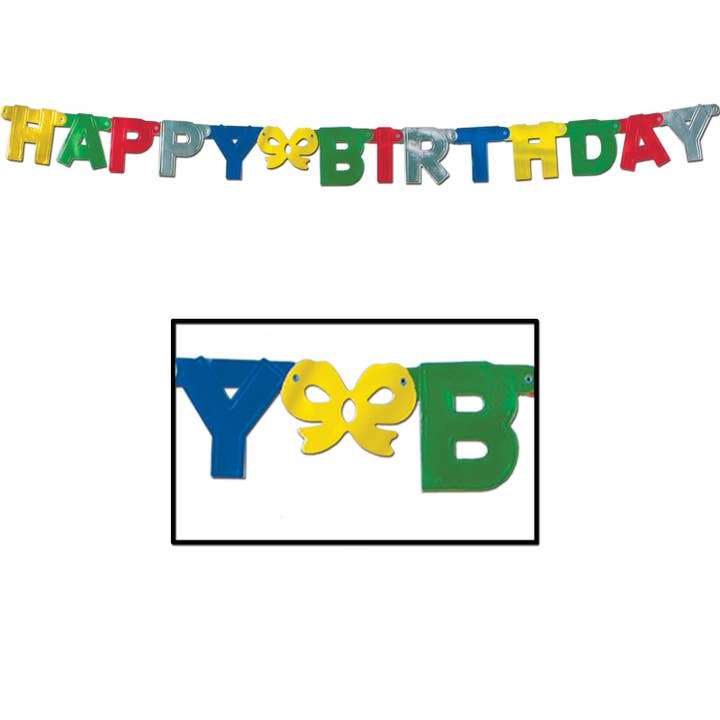 Foil Happy Birthday Streamer 55037 voor wholesale door Beistle