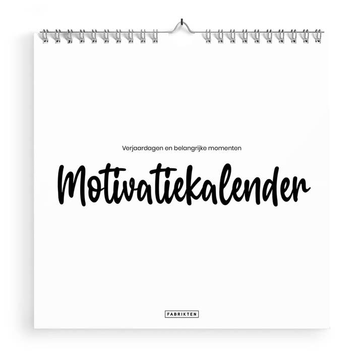 Fabrikten - Wholesale Calendar - Motivation birthday calendar 21x21cm