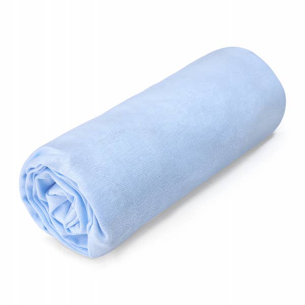 Cotton jersey sheet 90x200 - light blue for wholesale by MAYLILY