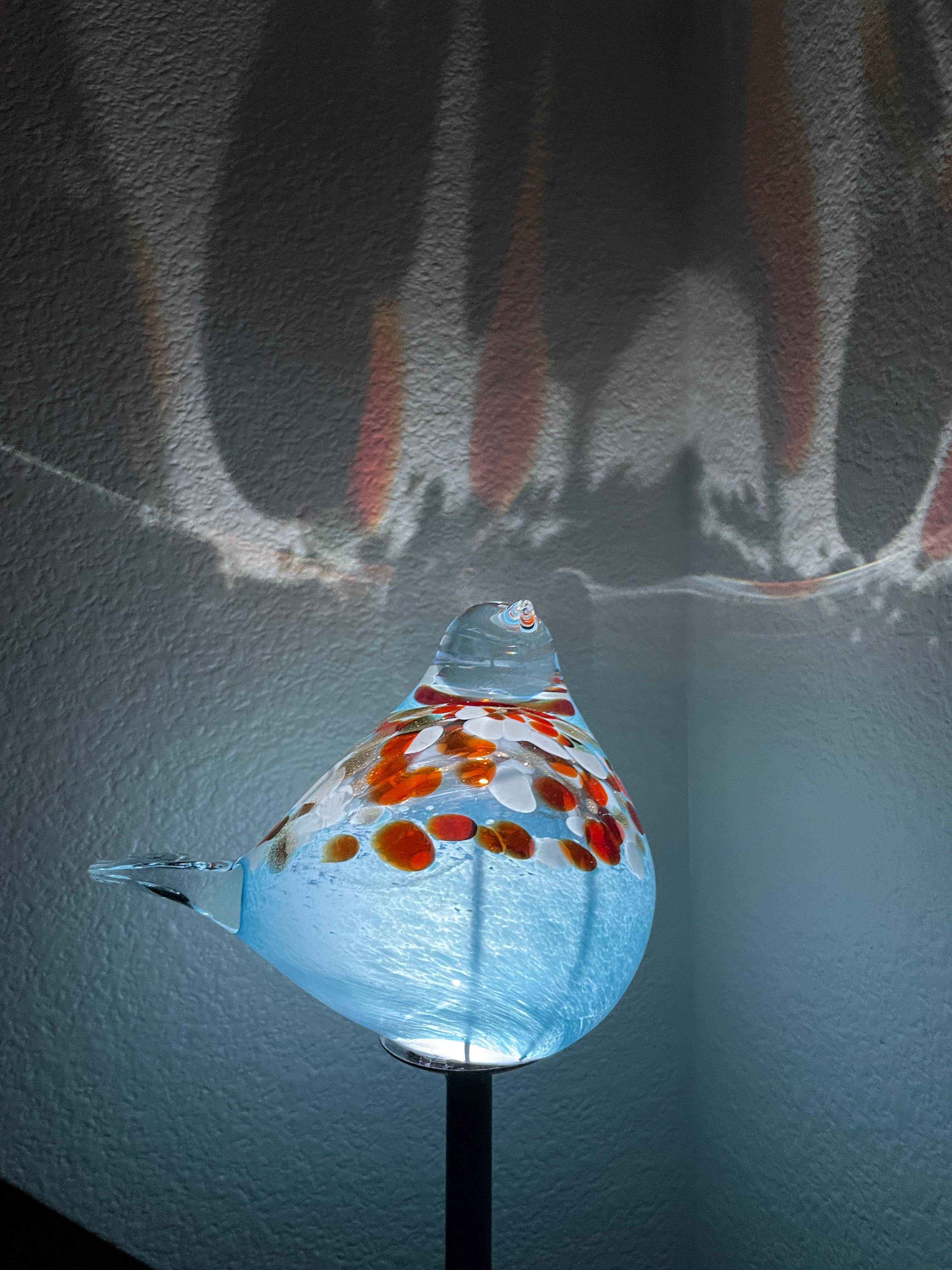 ApricotMint – Großhandel Pfosten/Pfähle – Art Glass Solar Vogel Pfahl sortiert Set1