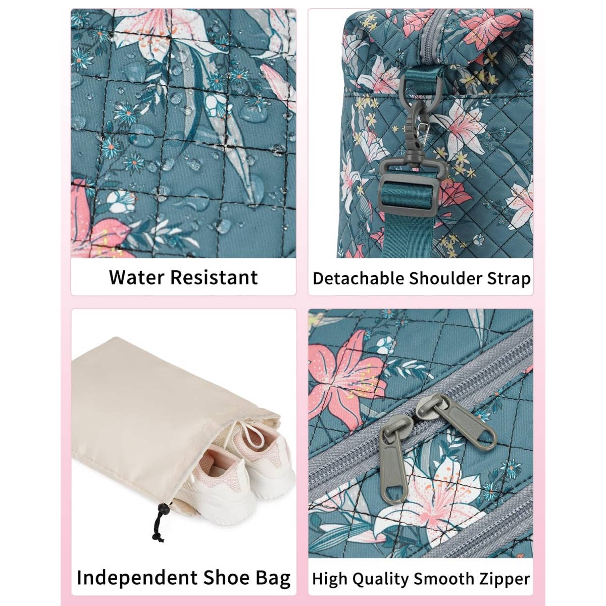 wandf – Großhandel Weekender-Tasche – Unisex – Gesteppte Schultertaschen Flugzeug Reisetasche Unter Sitz Tasche35