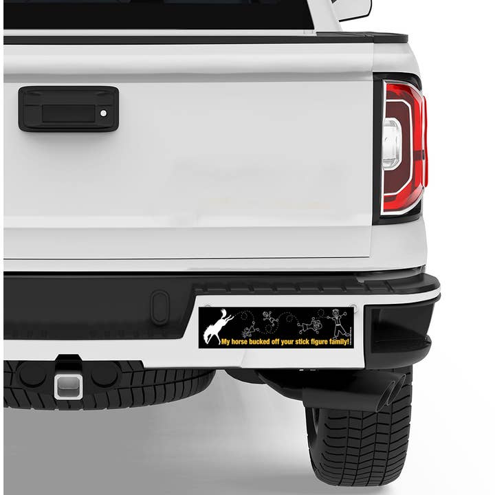 Horse Hollow Press - Wholesale Sticker - Horse Bumper Sticker / My horse bucked off your stick...3