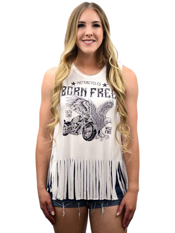 7513 - Canotta Born Free Aquila per la vendita all'ingrosso da parte di Liberty Wear Apparel