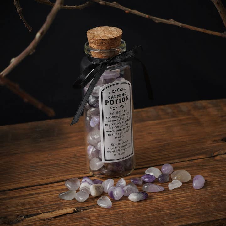 CGB Giftware - Wholesale Spiritual Stone/Crystal - Enchanted Emporium 24pcs Crystal Potion Bottles