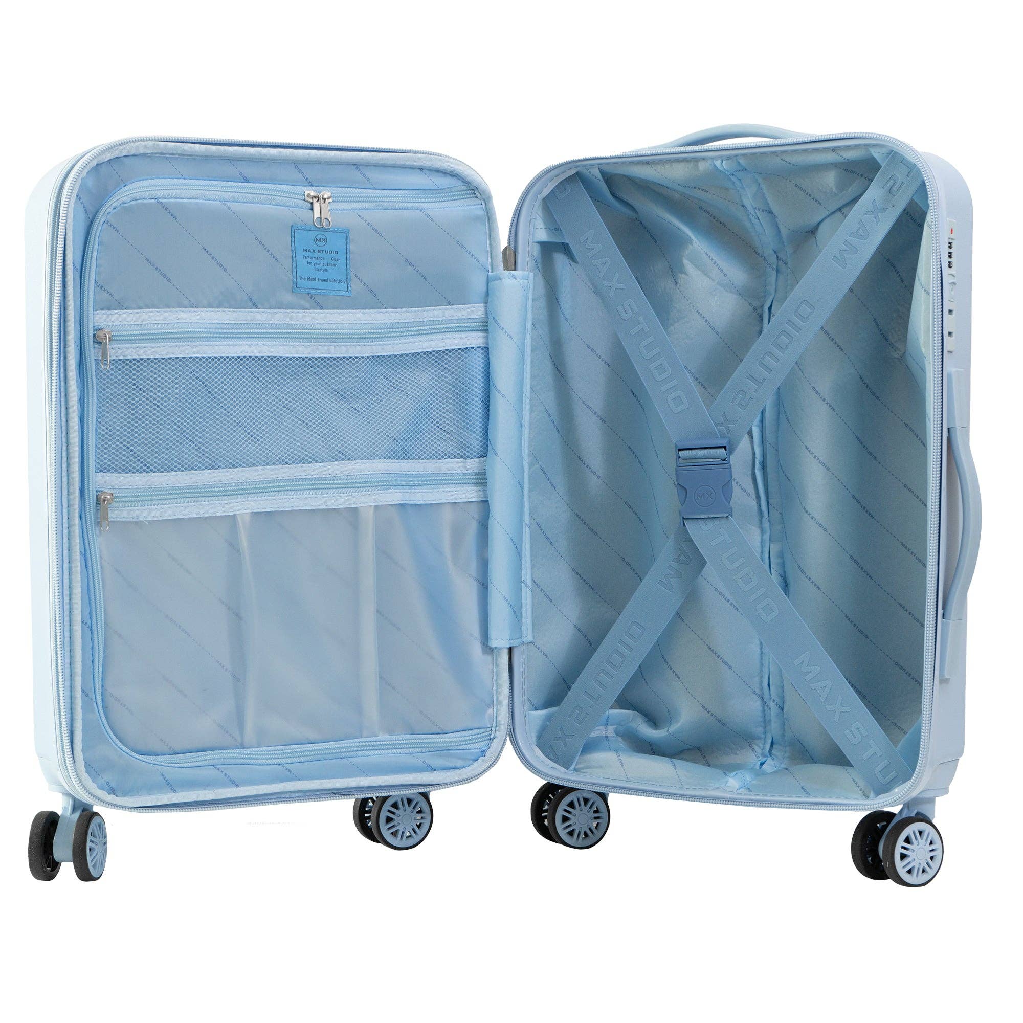 Magid - Wholesale Luggage - Max Studio The Square Embossed ABS 2-Piece Hard-Sided Luggage Set29