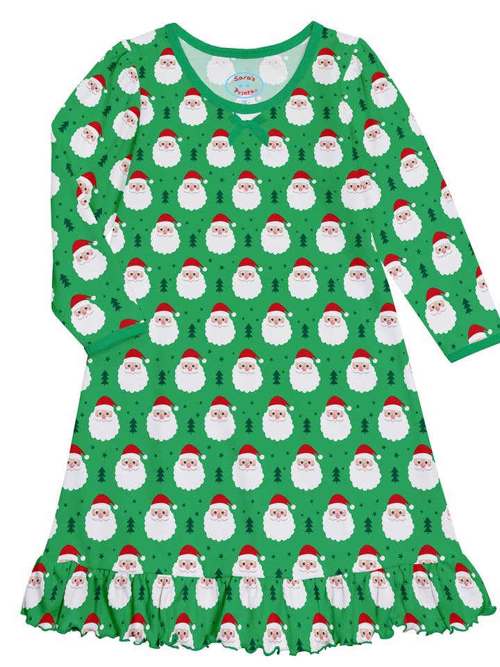 Sara's Prints Nachthemd met Lange Mouwen Whirl & Twirl 1505-HPS voor wholesale door American Widgeon