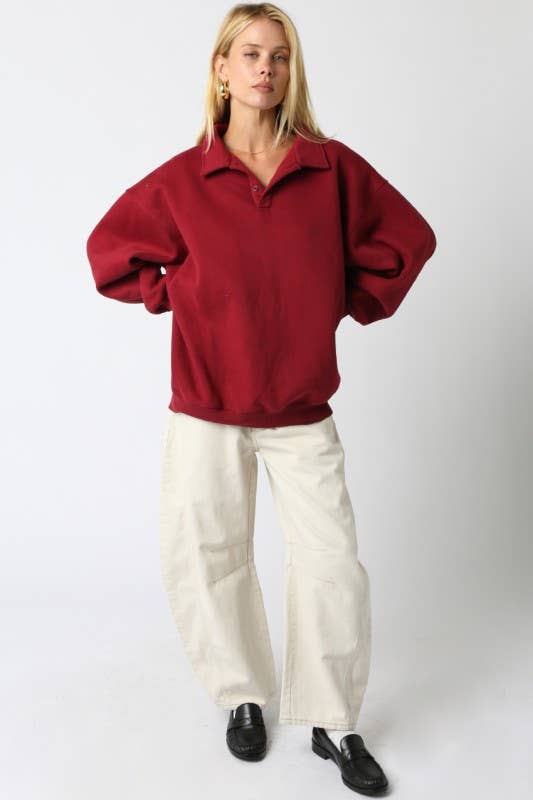 Olivaceous - Wholesale Knit Sweater - Women's - Julie Button Sweater17