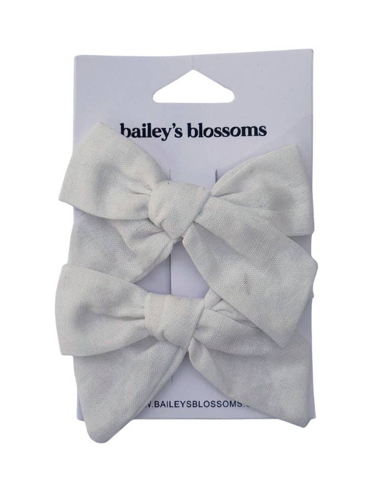 Ensembles Piggie en Lin et Coton - Blanc pour la vente par Bailey's Blossoms