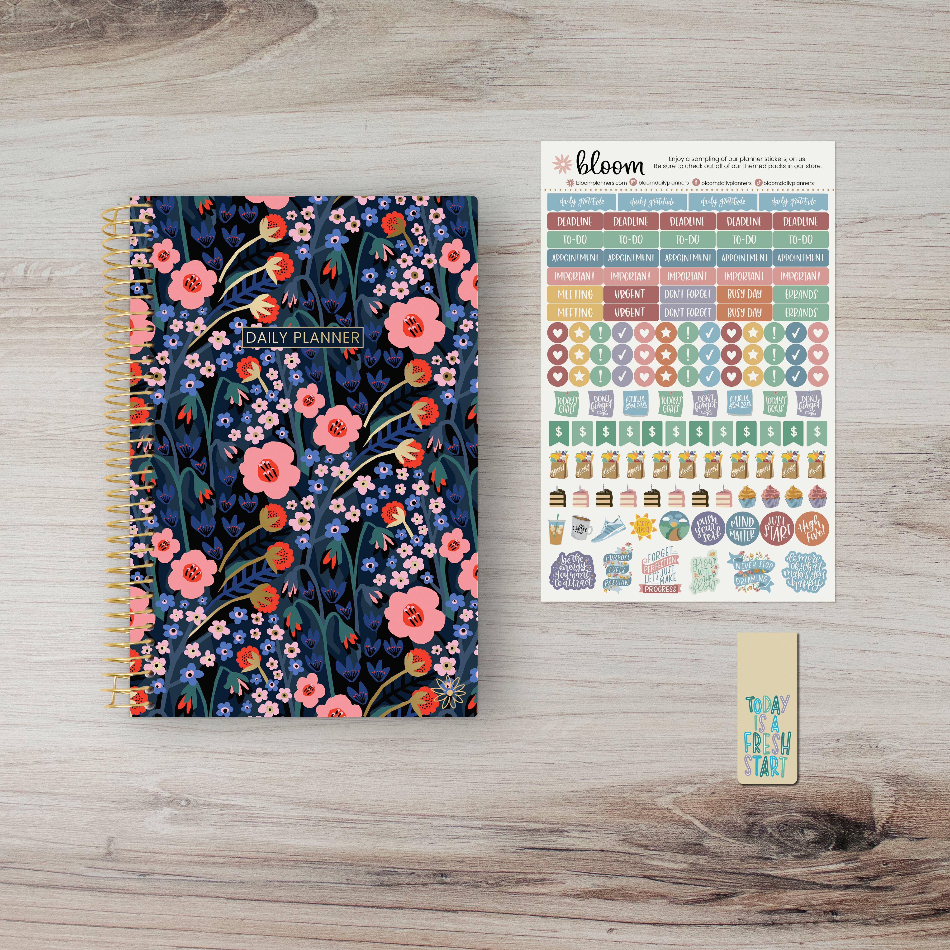 bloom daily planners - Wholesale Planner - Undated Planner - 5" x 8" size20