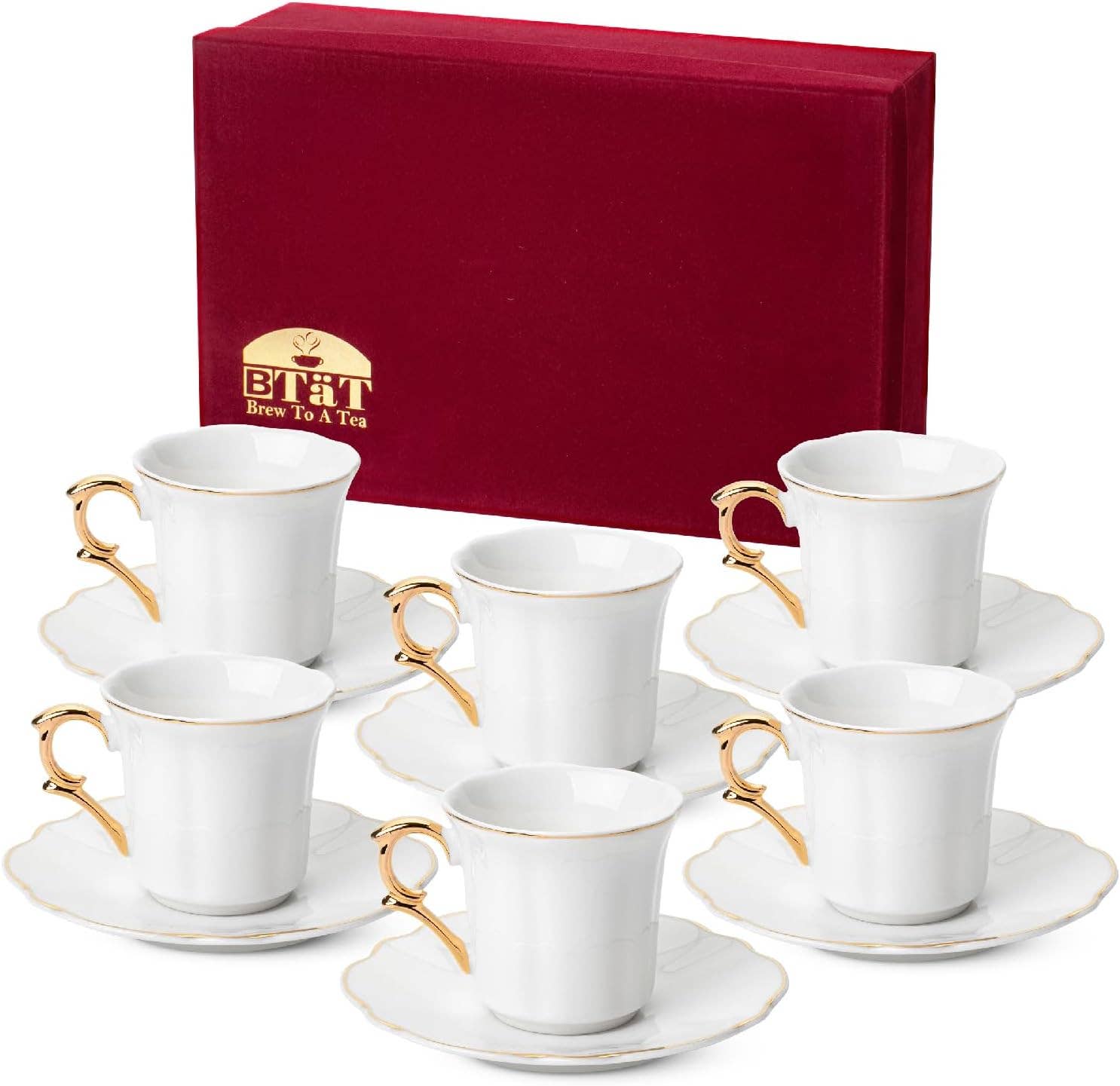 Brew To A Tea – wholesale Kaffe-/Tékopp – BTaT Espressokoppar & Fat Presentförpackning Set om 60