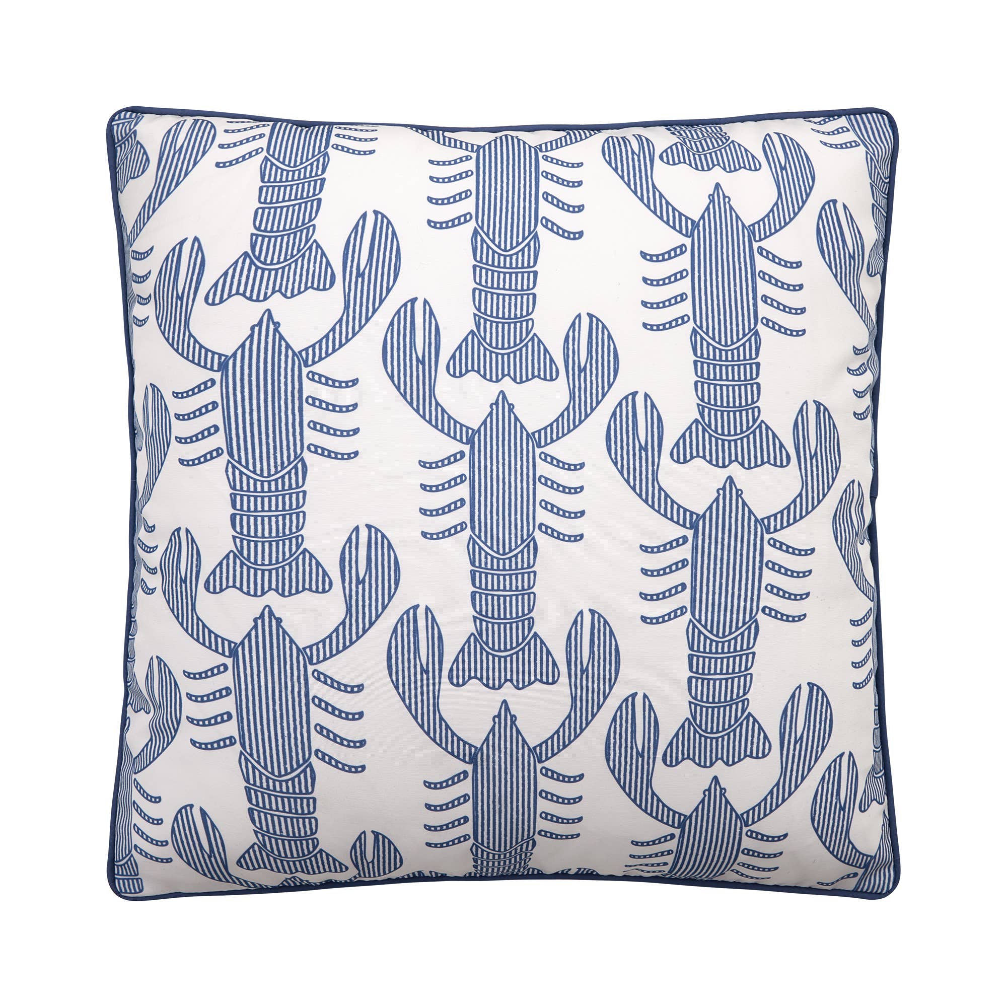 Peking Handicraft - Wholesale Throw/Decorative Pillow - Seersucker Lobster Indoor/Outdoor Printed Pillow - Kate Nelligan0