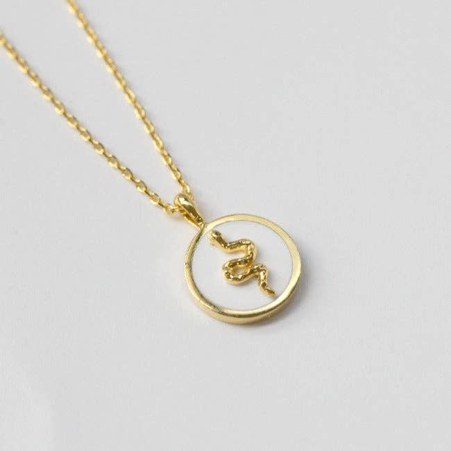 Serpent Pendant Necklace for wholesale by Silla